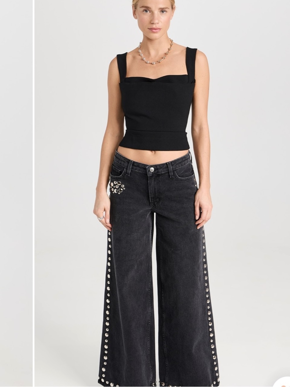 Miaou Black Imogene Corset Top